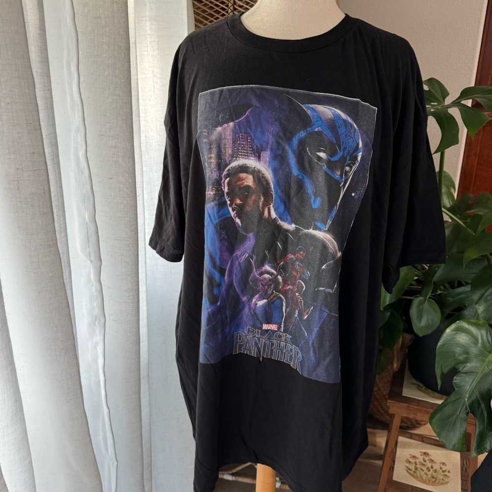 Marvel Black Panther Graphic T-Shirt - Black‎